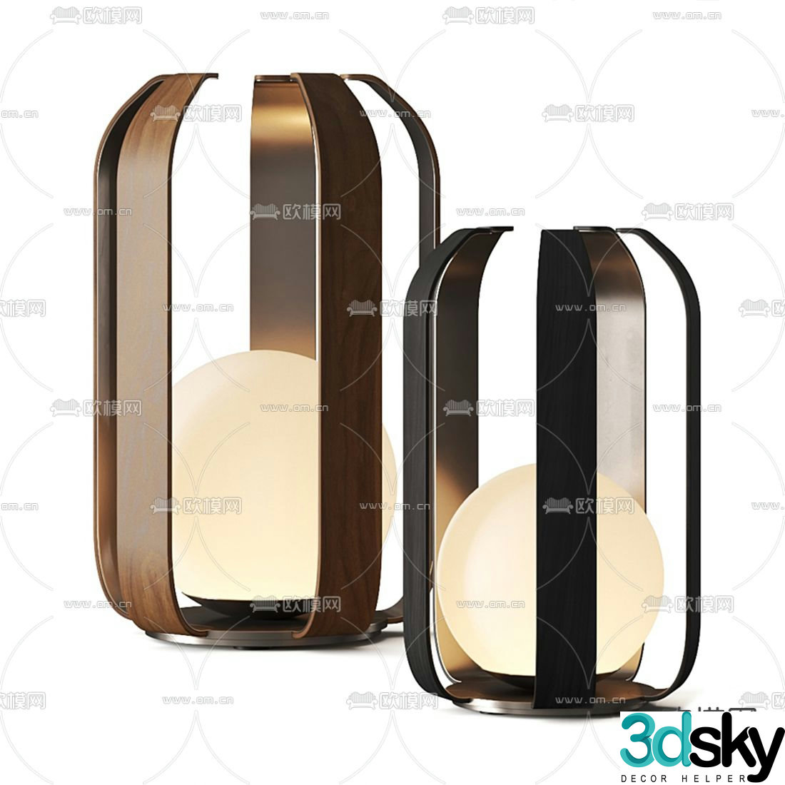 Giorgetti modern desk lamp 3d model