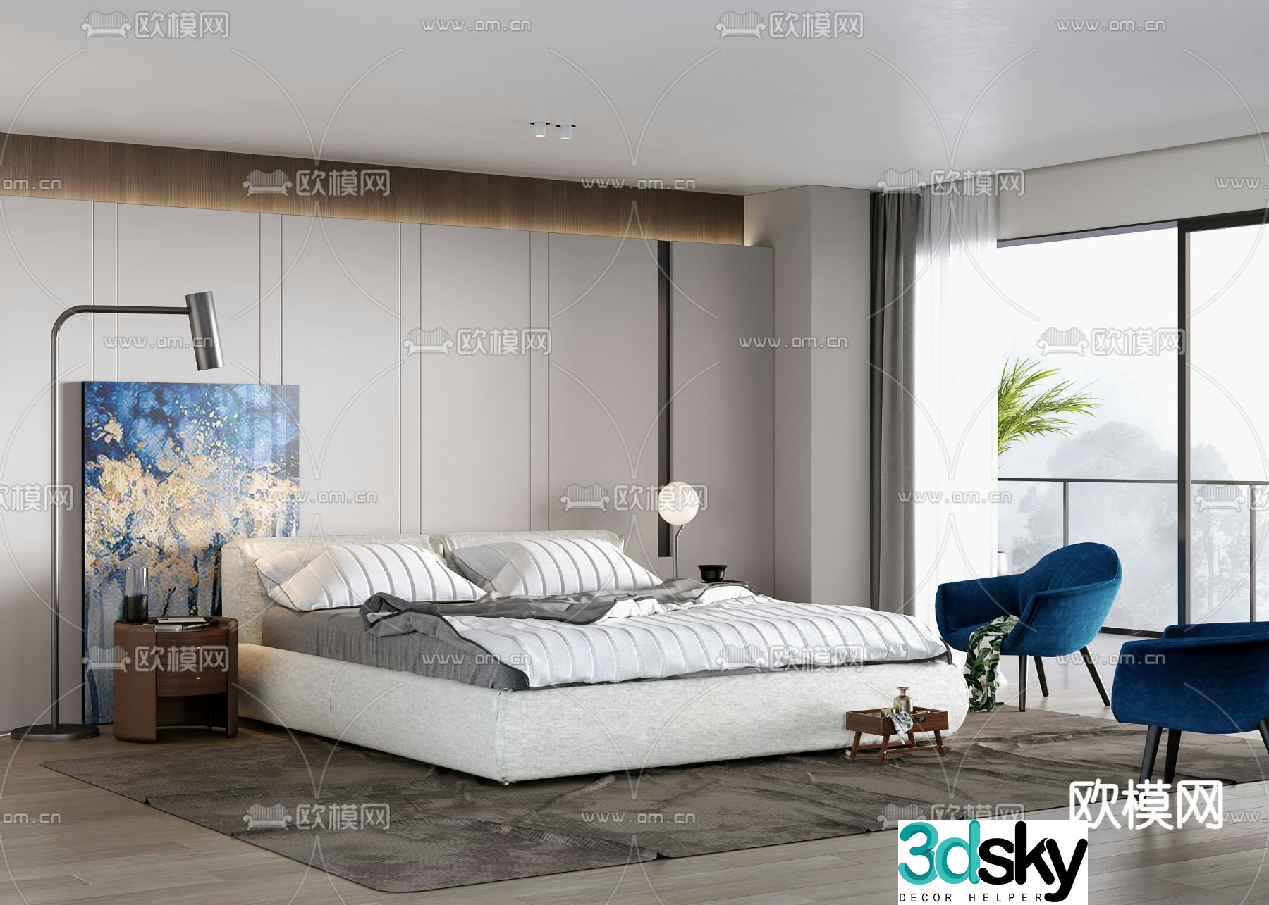 poliform bedroom 3d model