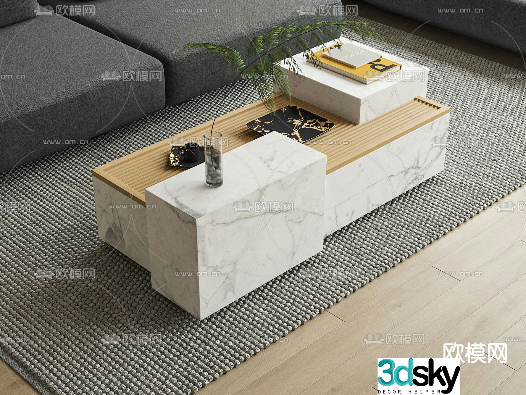 MISSANA marble coffee table 3d model