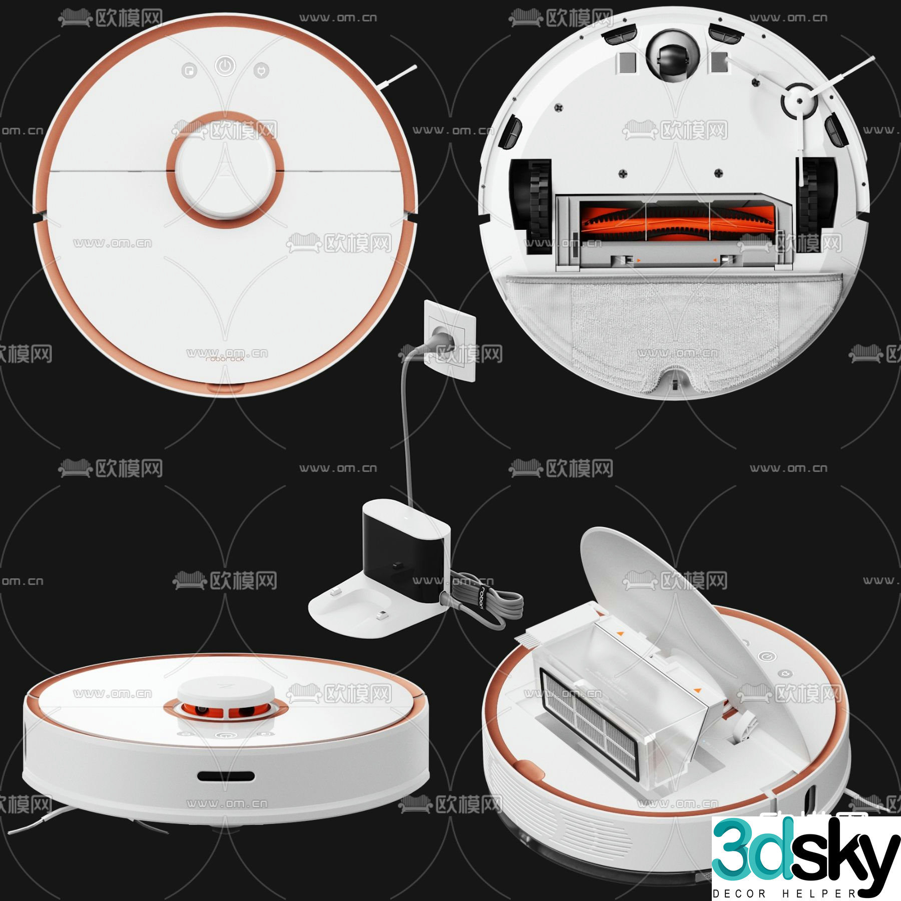Xiaomi sweeping robot 3d model