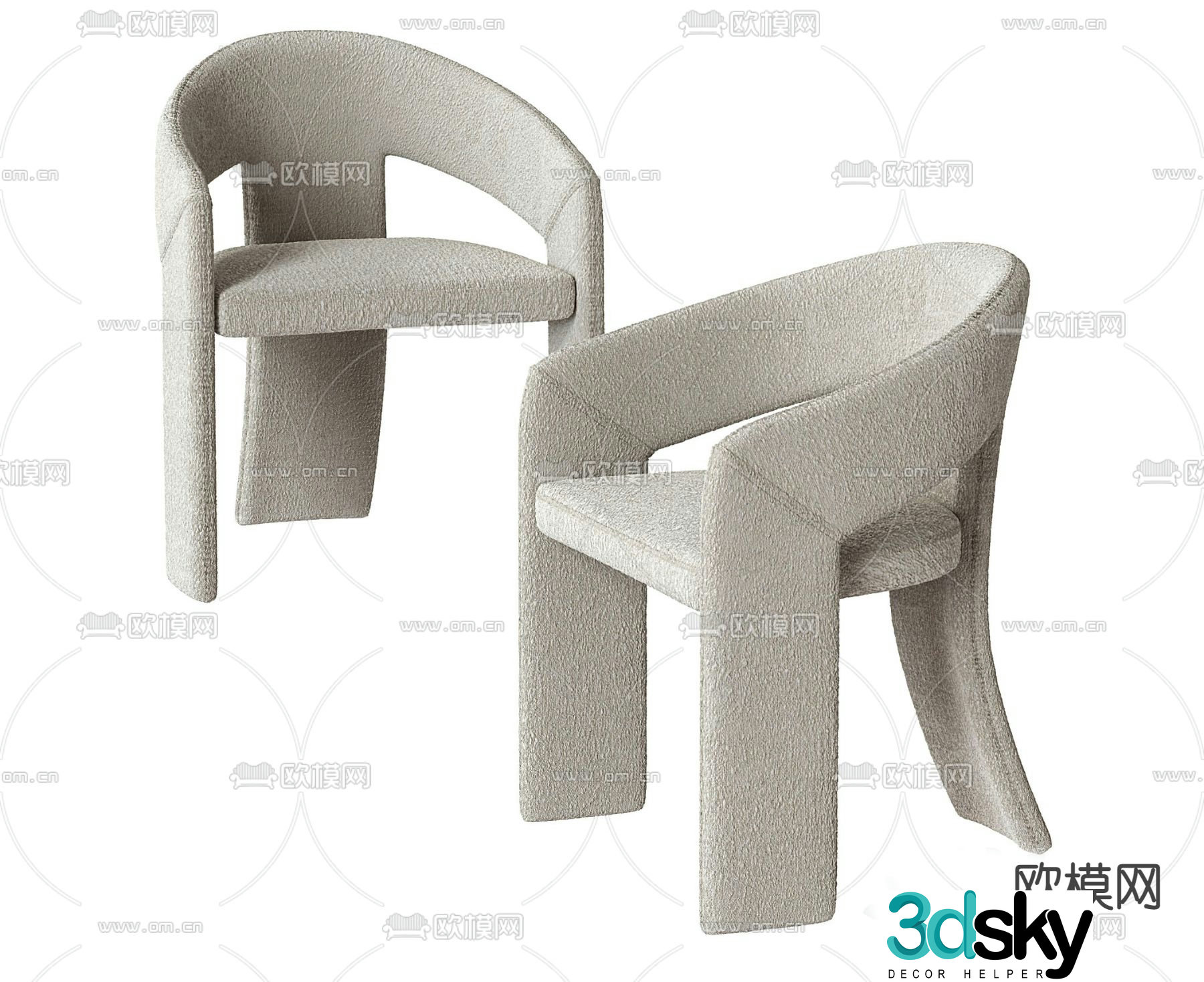 Bonaldo lounge chair 3d model