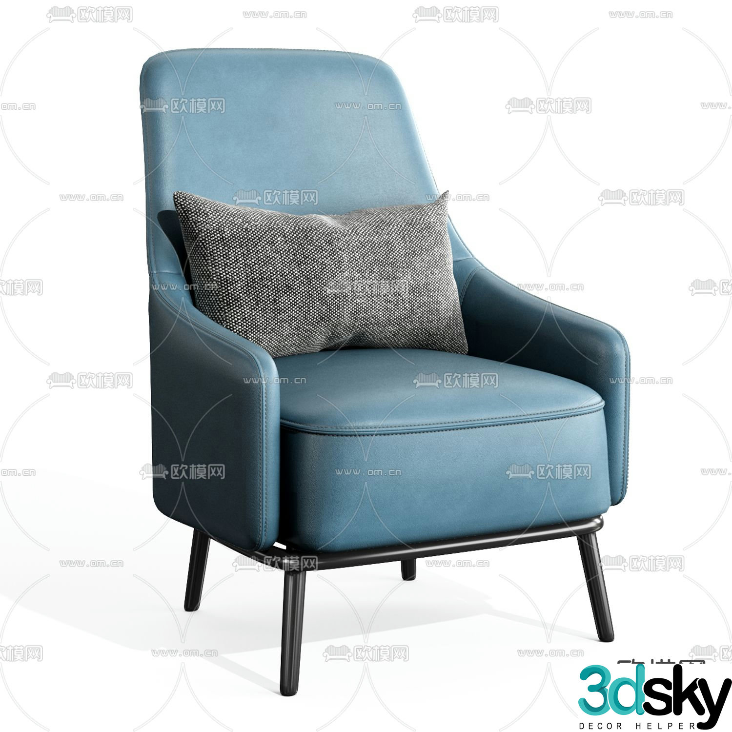 Poliform lounge chair 3d model