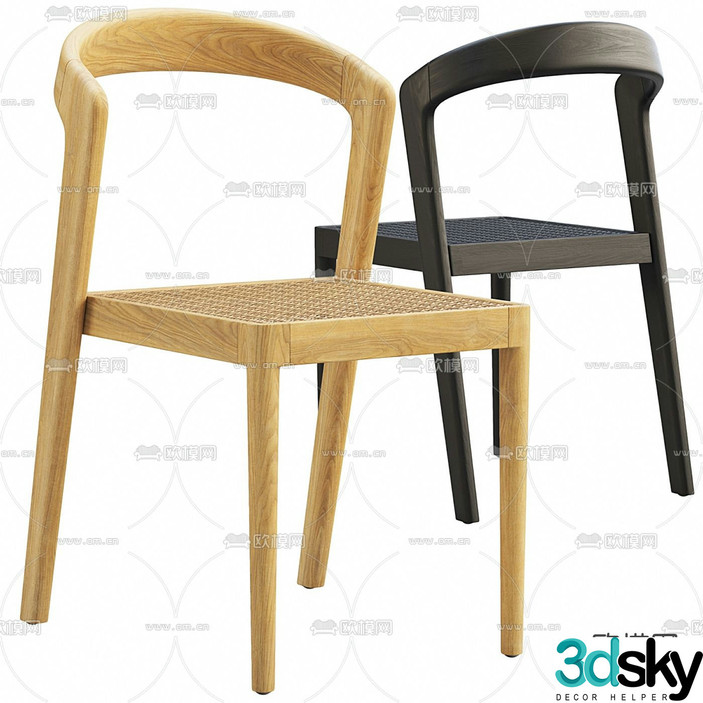 Giorgetti modern leisure chair single chair 3d model