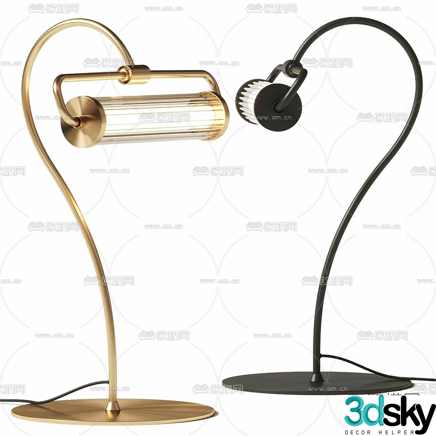 FLOS table lamp 3d model