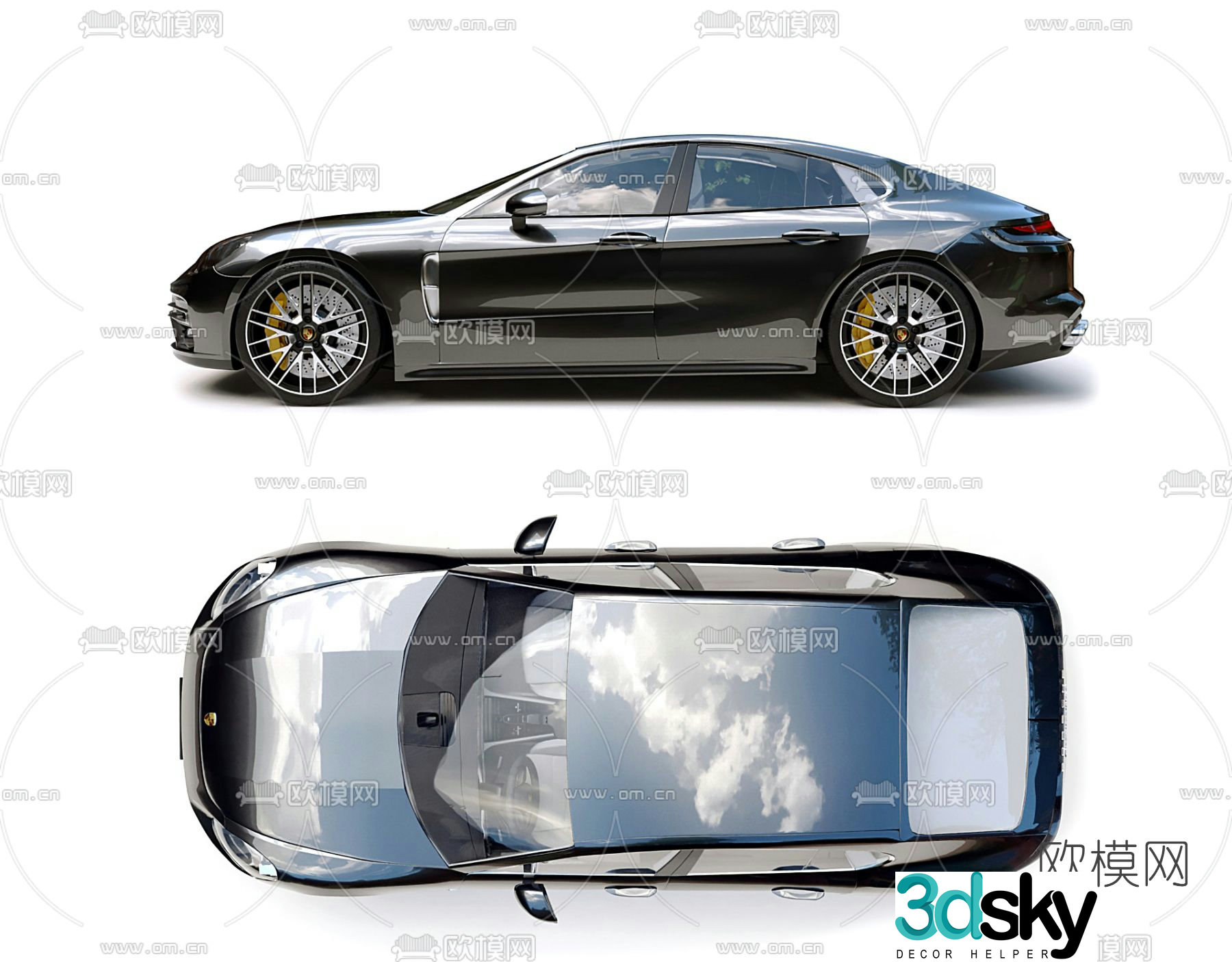 modern car 3d model