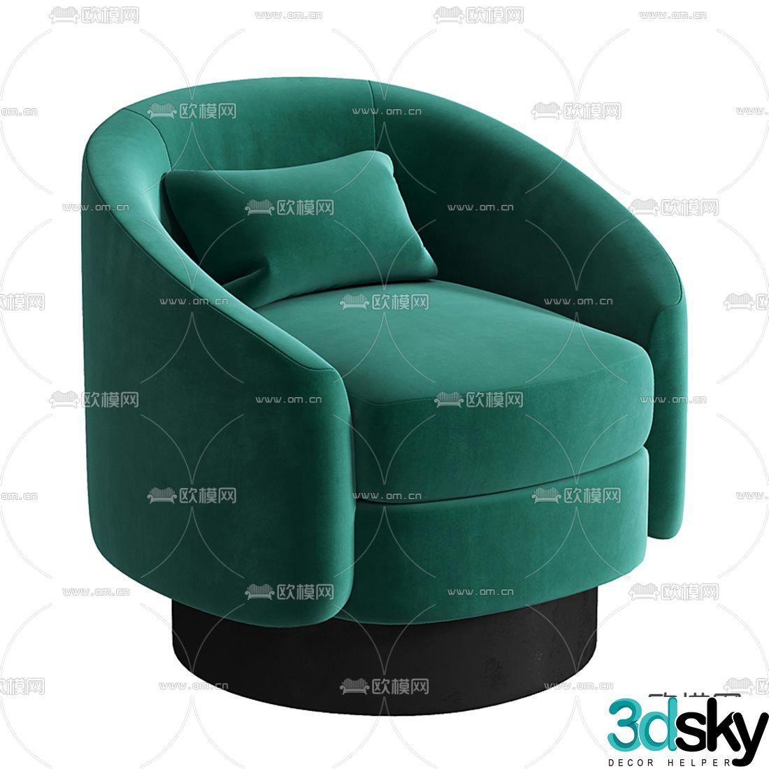 Meridiani single sofa 3d model