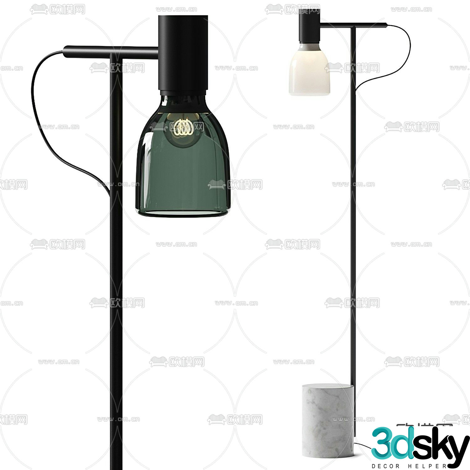 Bonaldo floor lamp 3d model