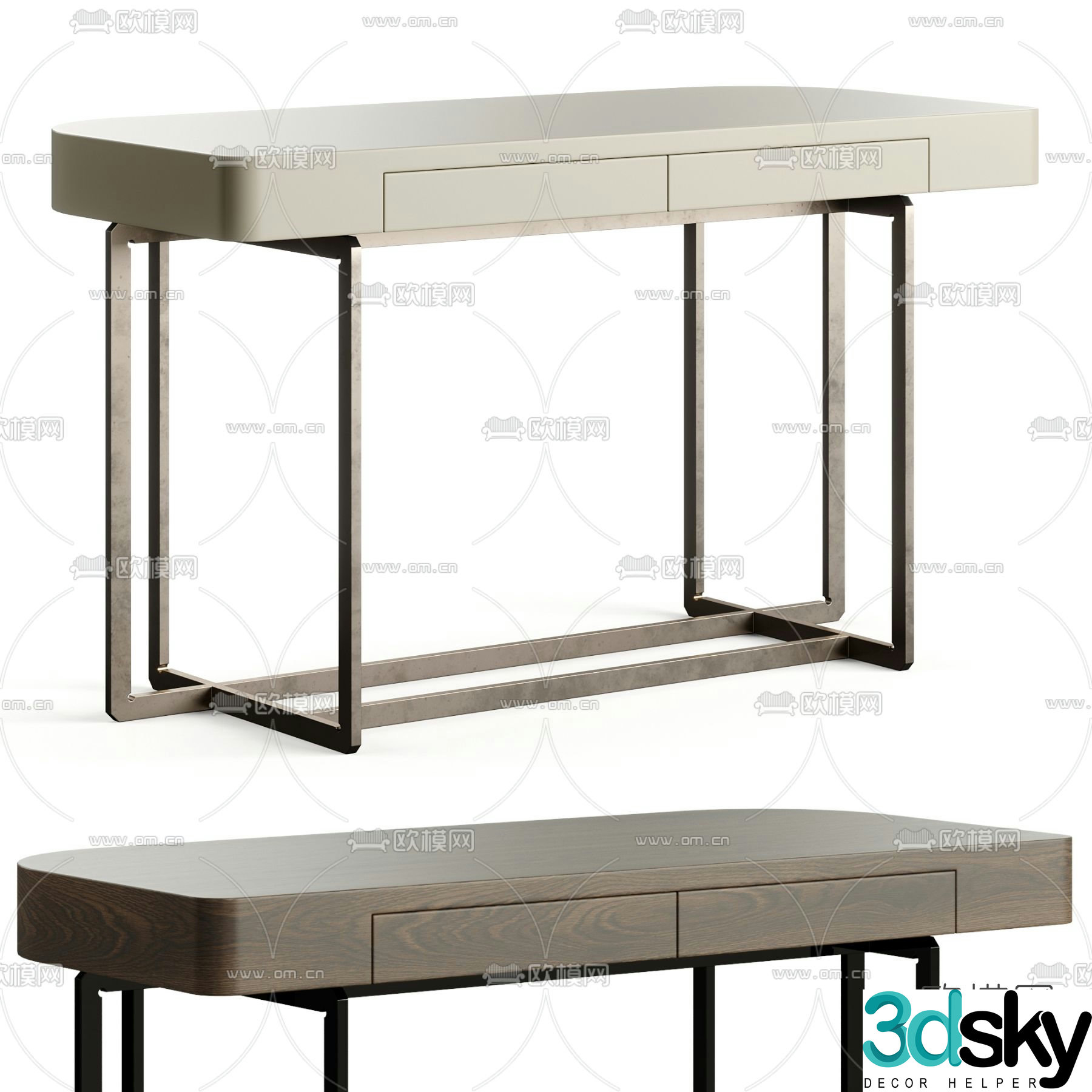 Flexform dresser 3d model
