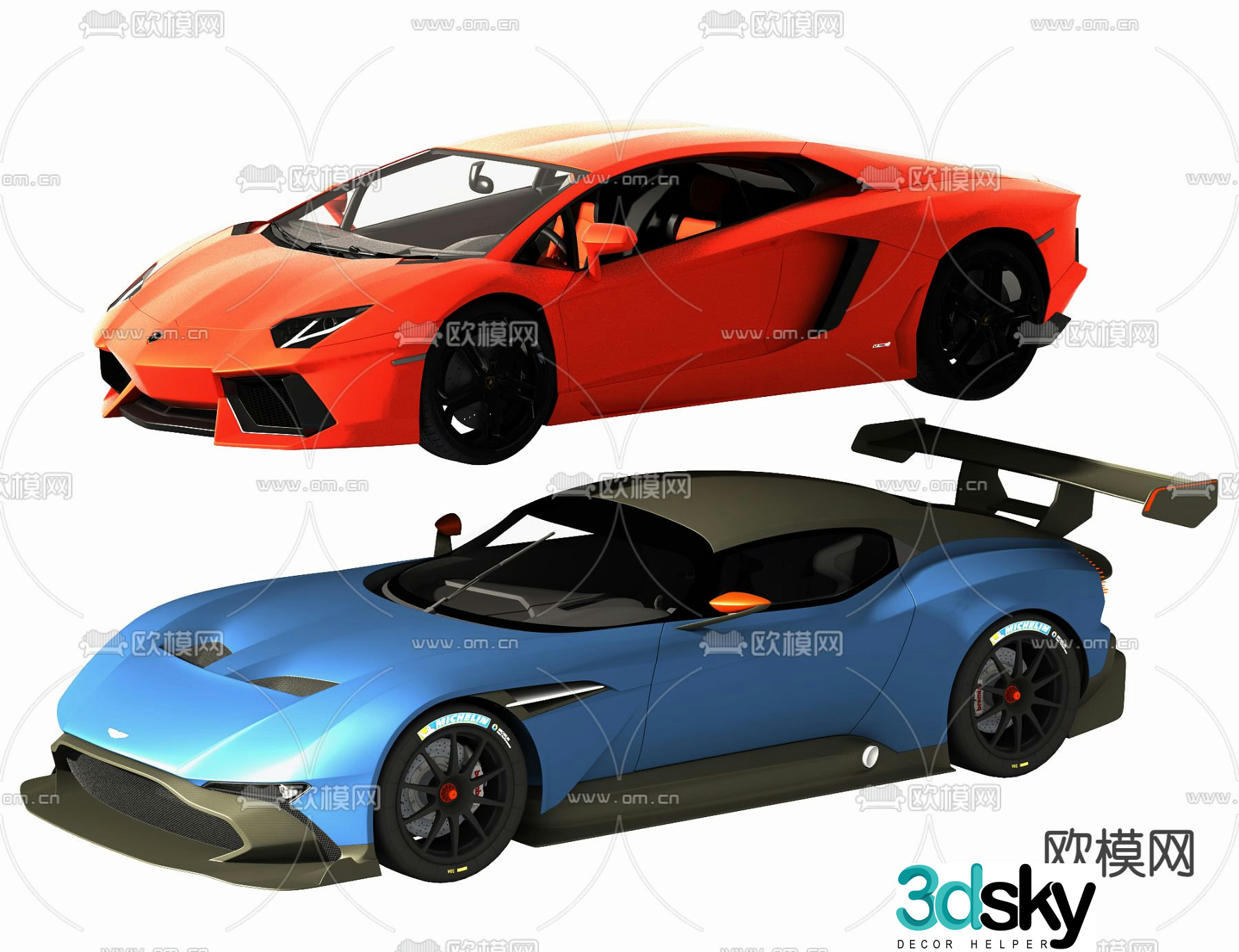 sports car car 3d model