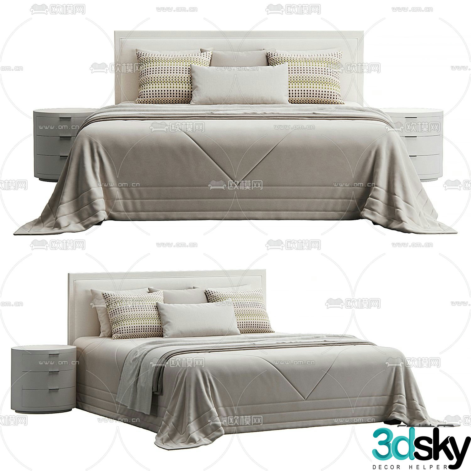 MISSANA double bed 3d model