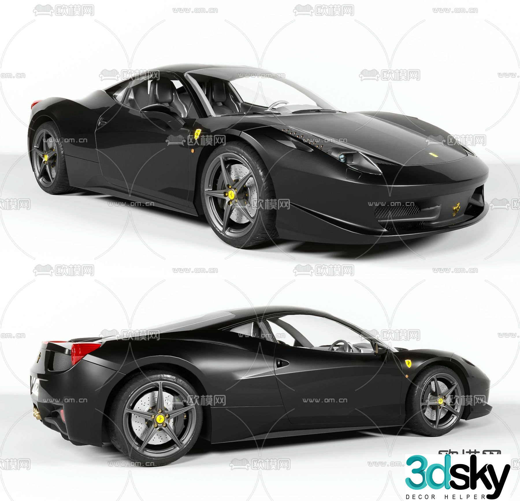 ferrari sports car car 3d model