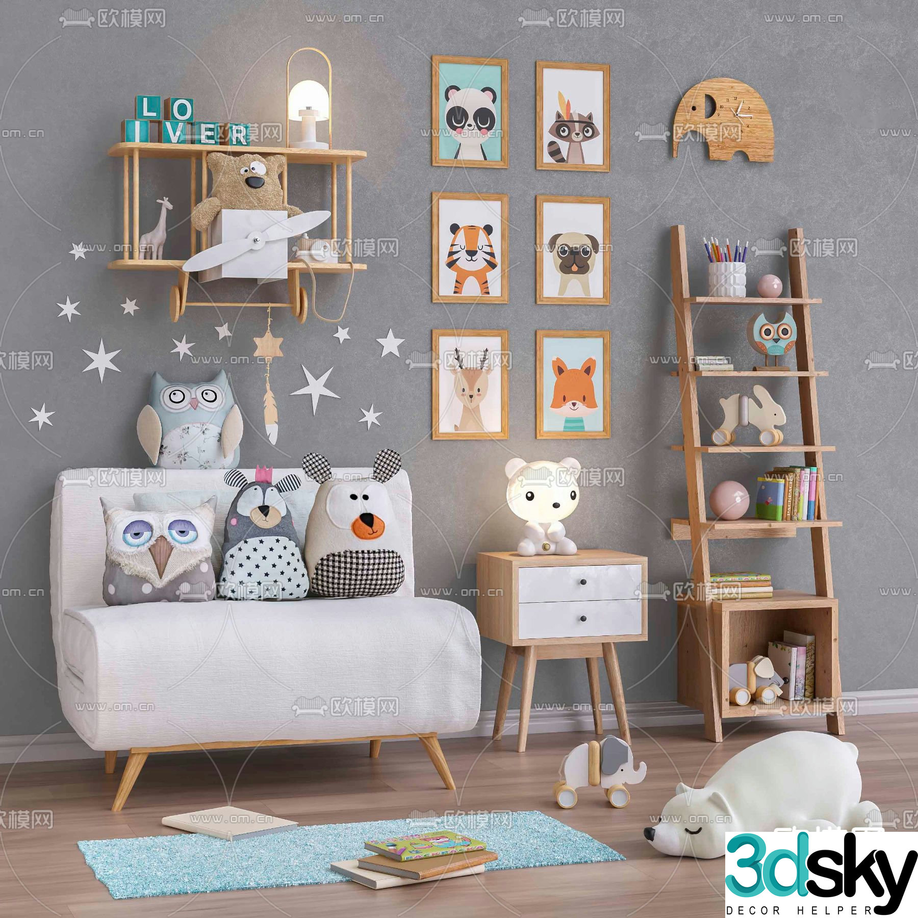Children’s toys decorative stand 3d model