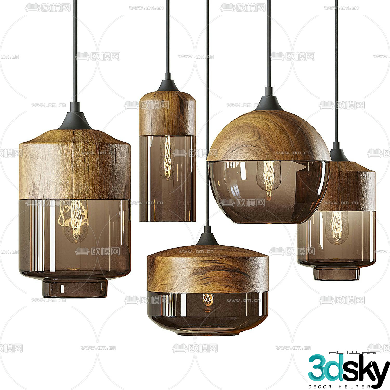 FLOS combination chandelier 3d model