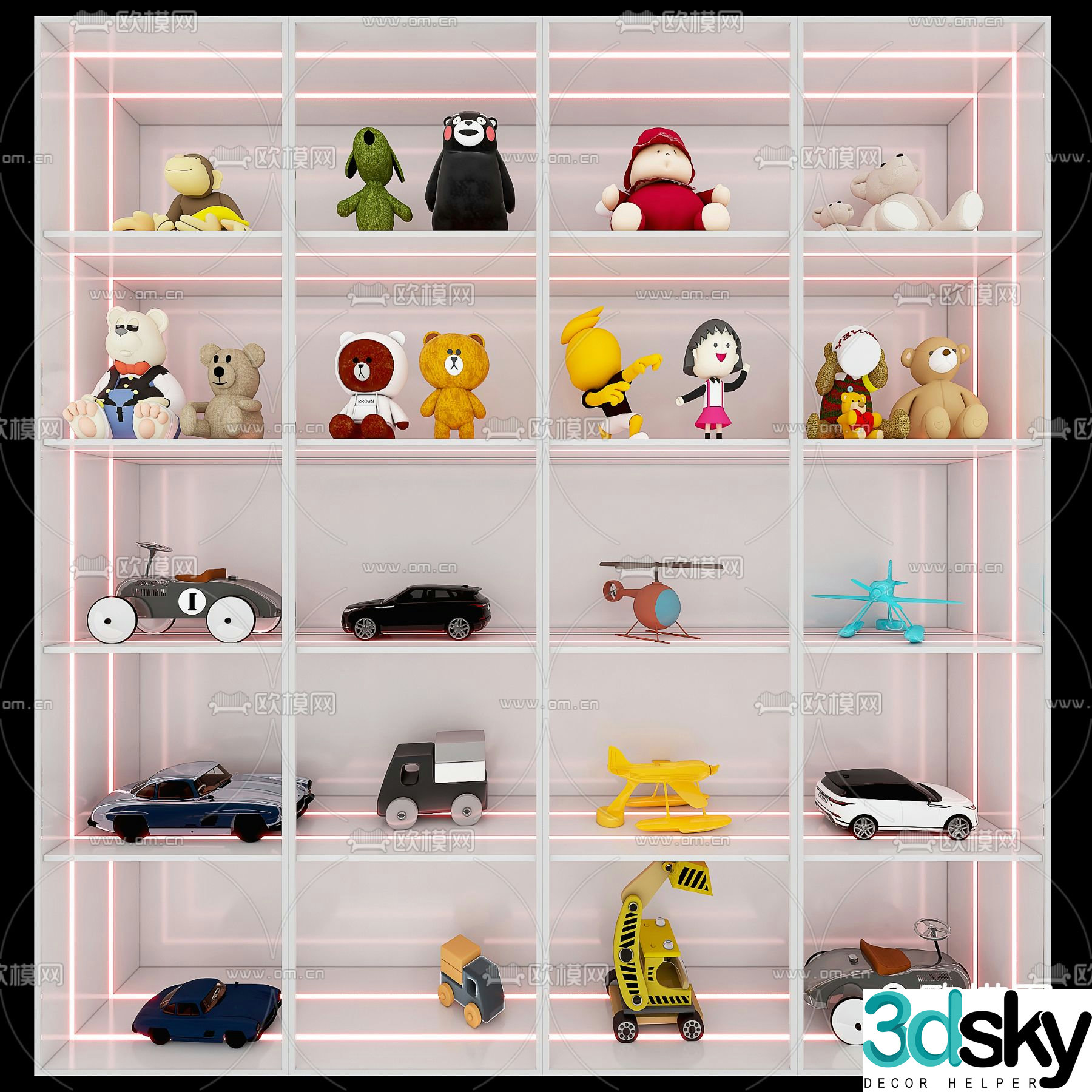 toy doll doll 3d model