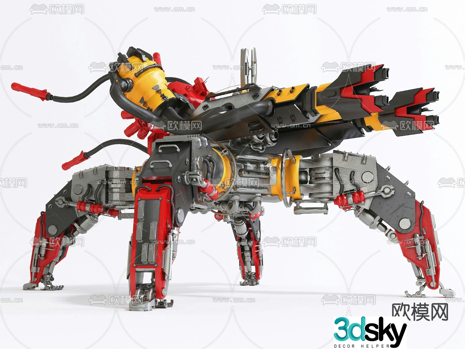 Modern robot Transformers toy 3d model