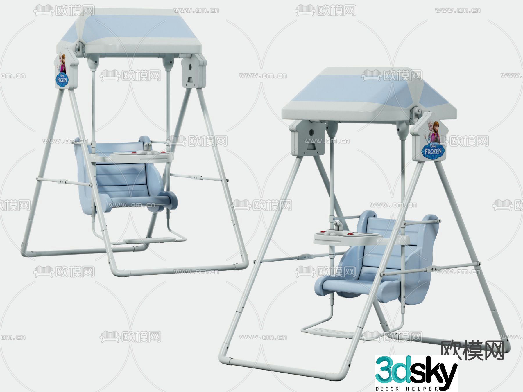 Children’s swing chair Children’s rocking chair 3d model
