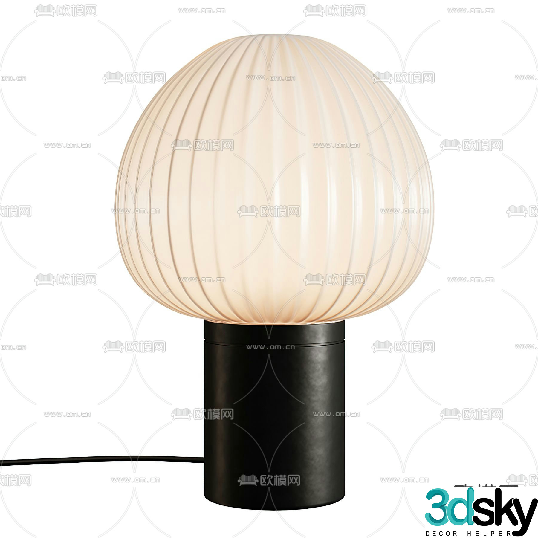 MISSANA medieval style table lamp 3d model