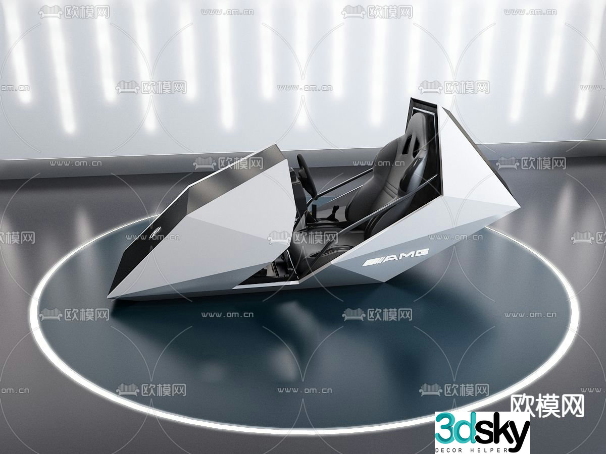 Mercedes Benz VR game console 3d model