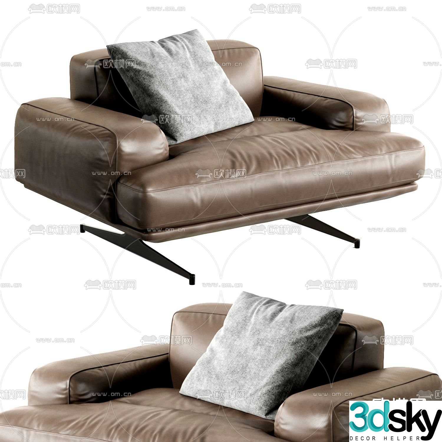 MISSANA single sofa 3d model