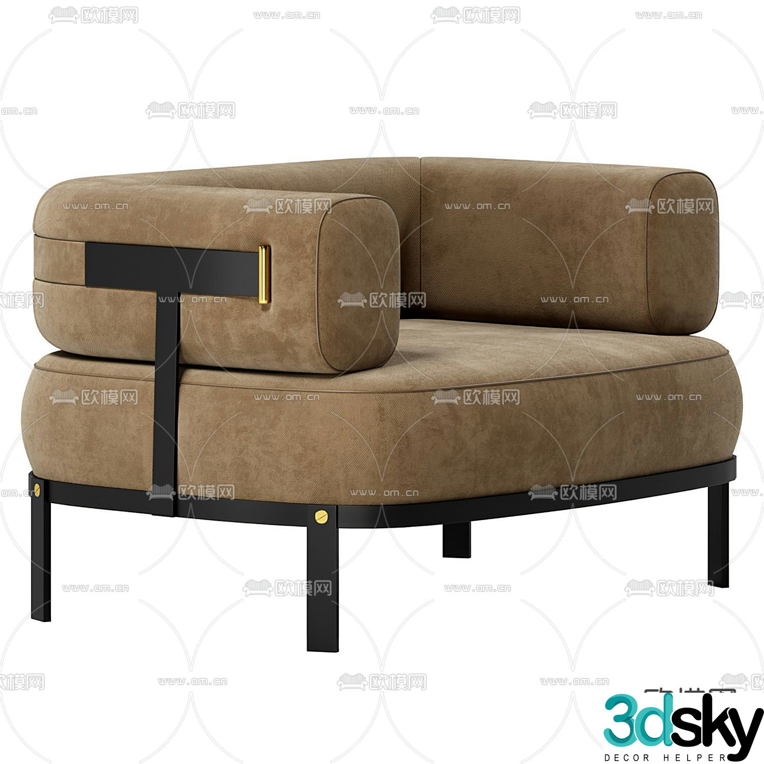 Pertica sofa chair 3d model