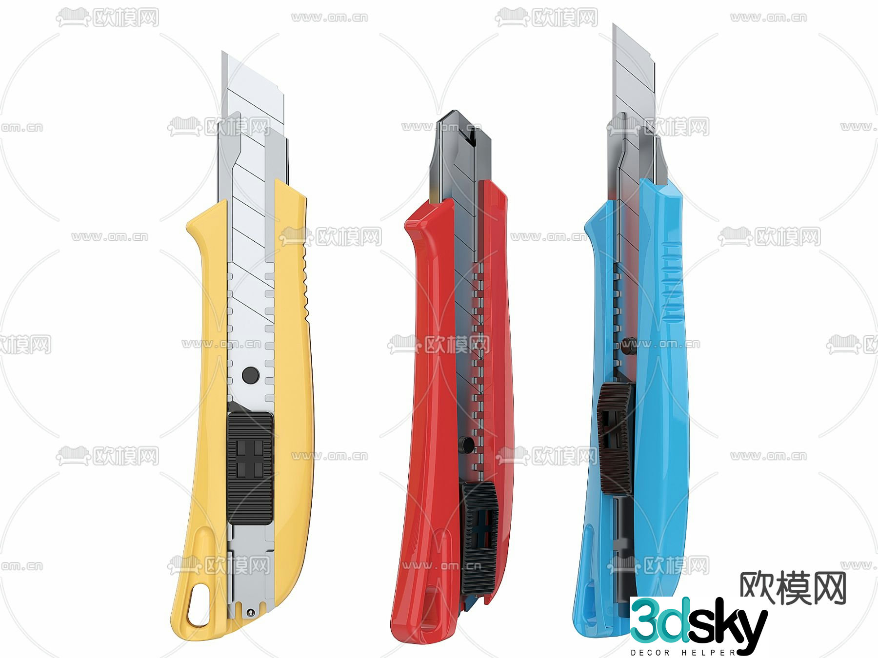 Utility knife knife 3d model