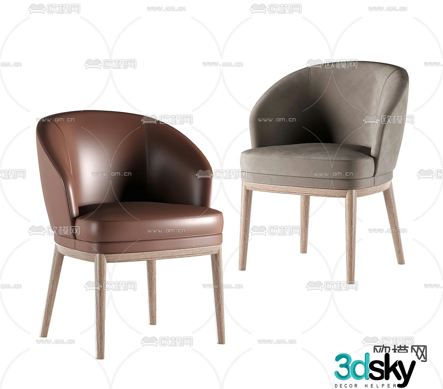 Flexform leisure chair 3d model