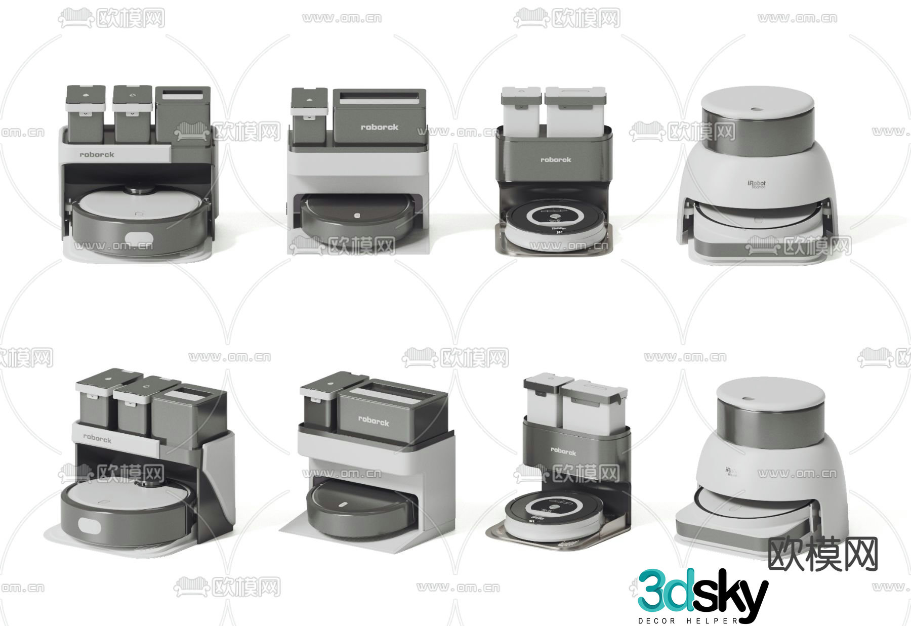 Intelligent sweeping robot 3D model