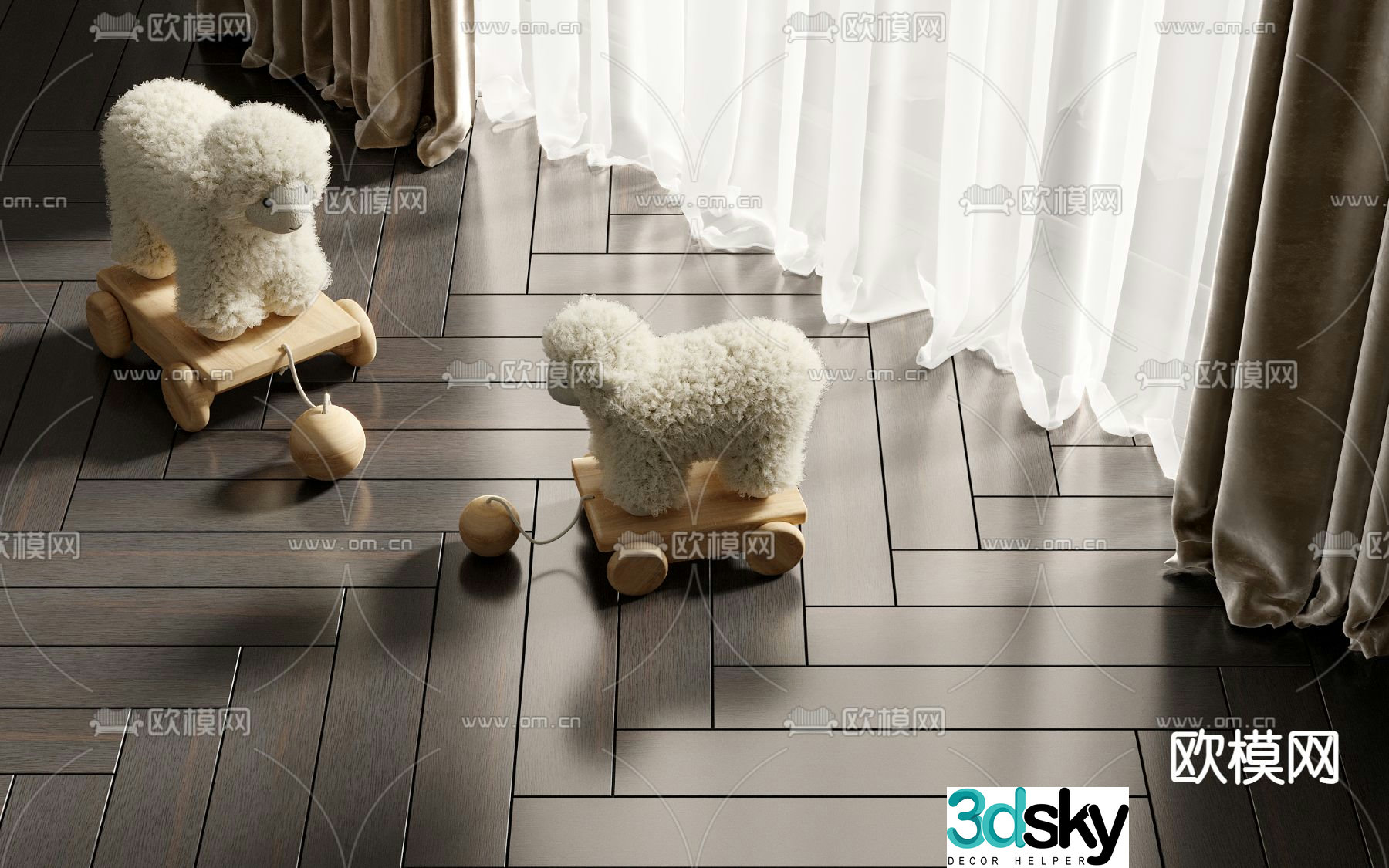 Children’s little sheep toy 3d model