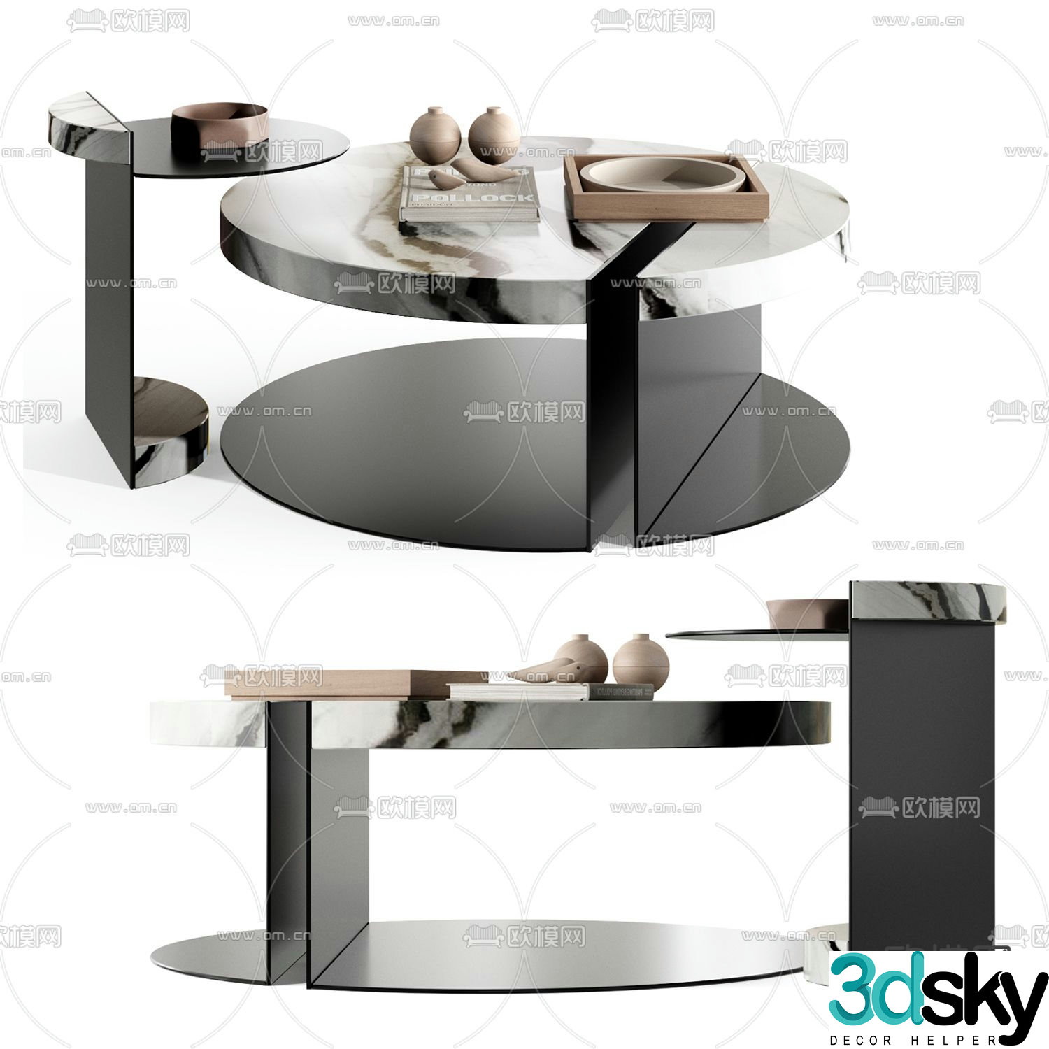 MISSANA round coffee table 3d model