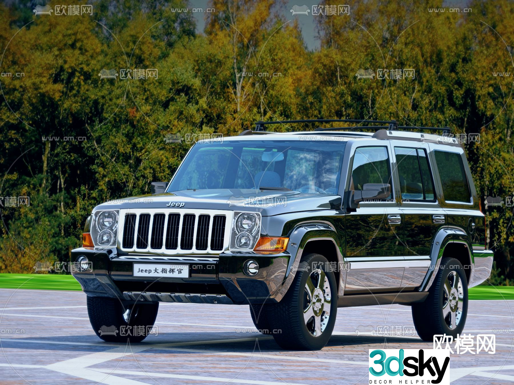 jeep car 3d model