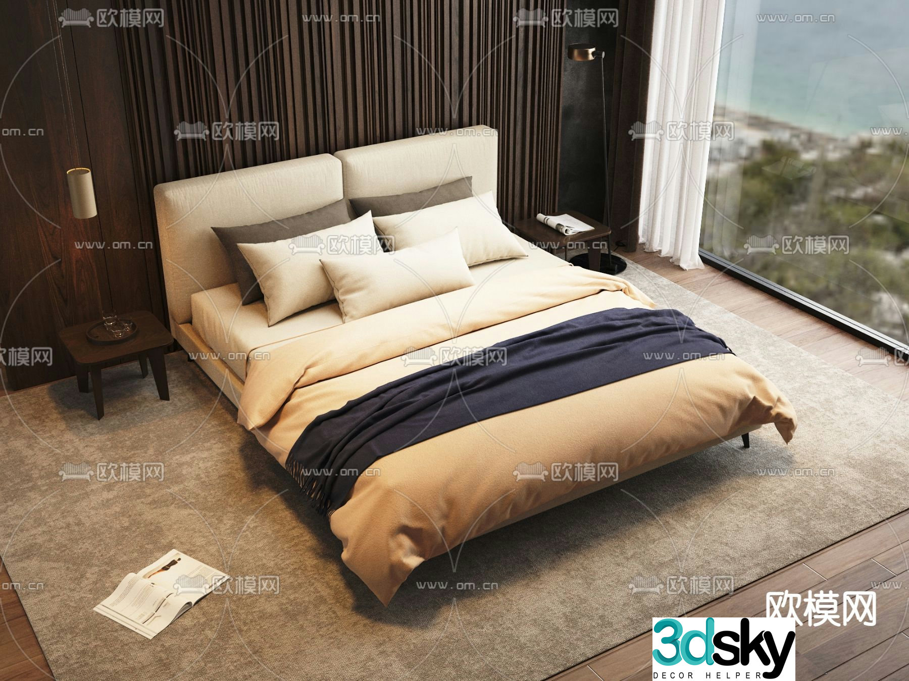 POLIFORM double bed 3d model