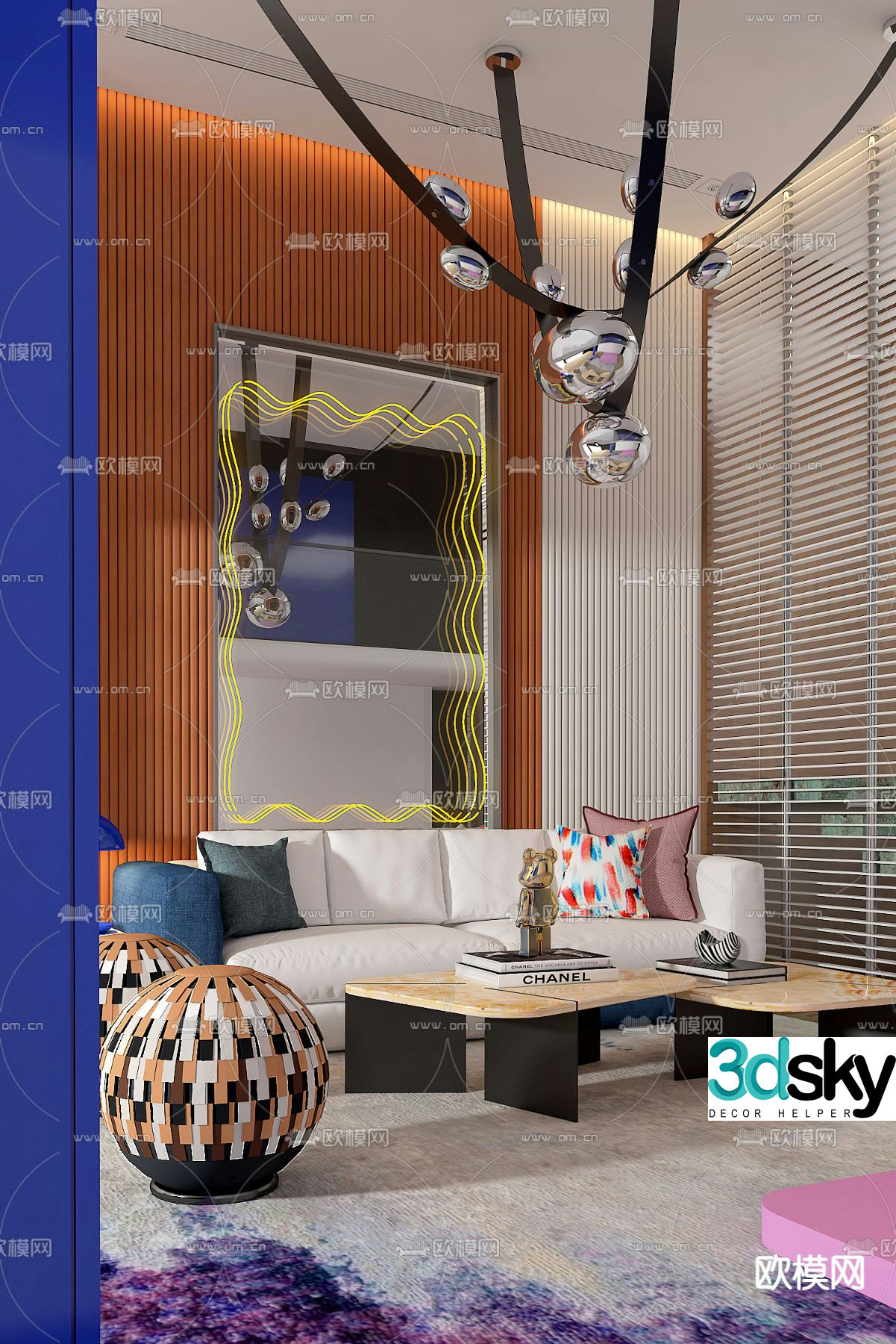 Anora Design Memphis Wind Living Room 3D Model