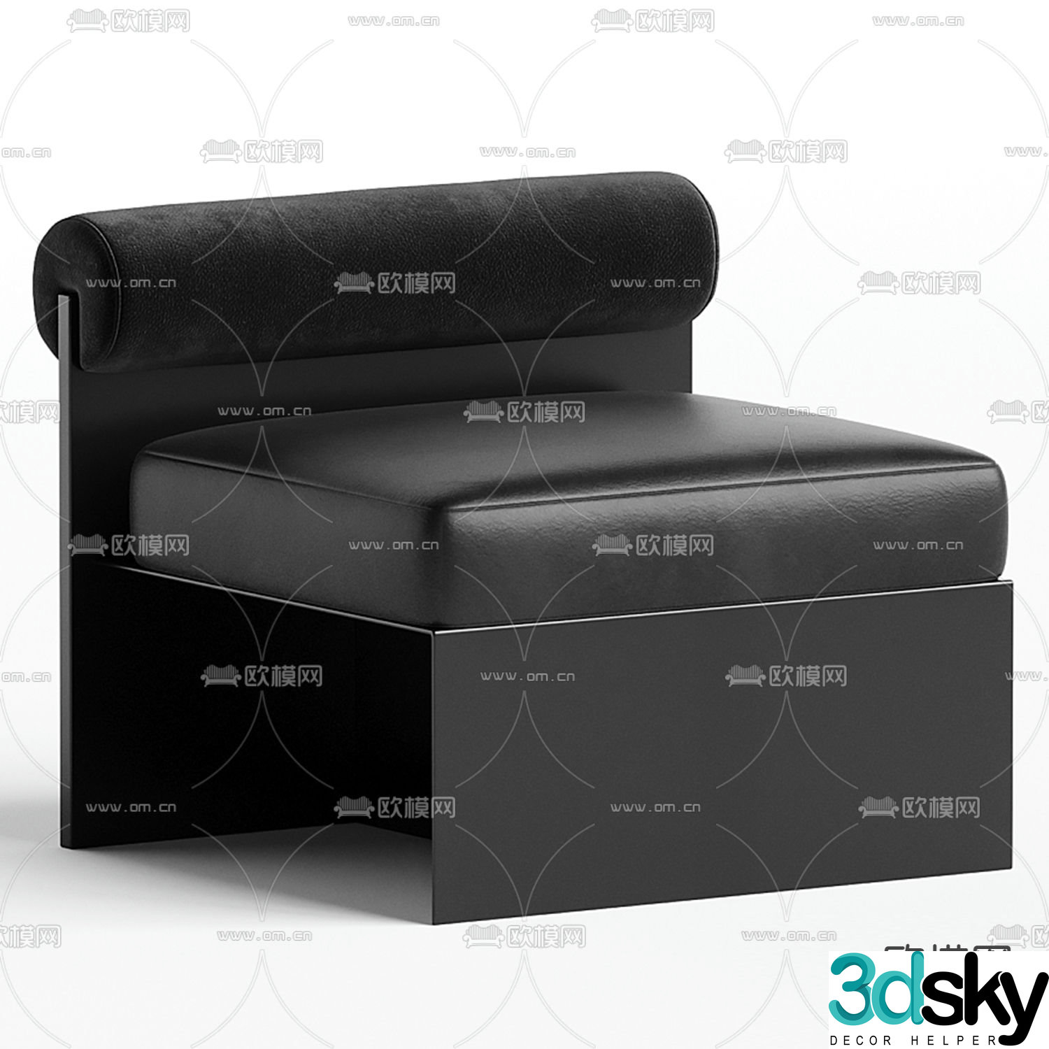 Minotti lounge chair 3d model