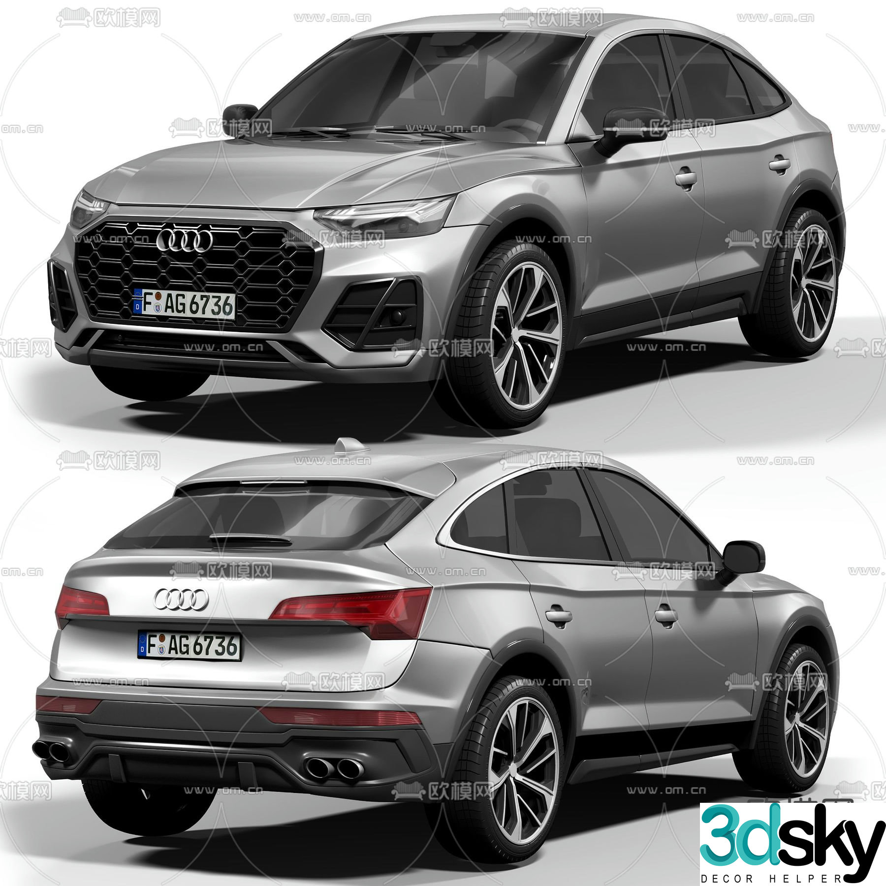Audi car 3d model
