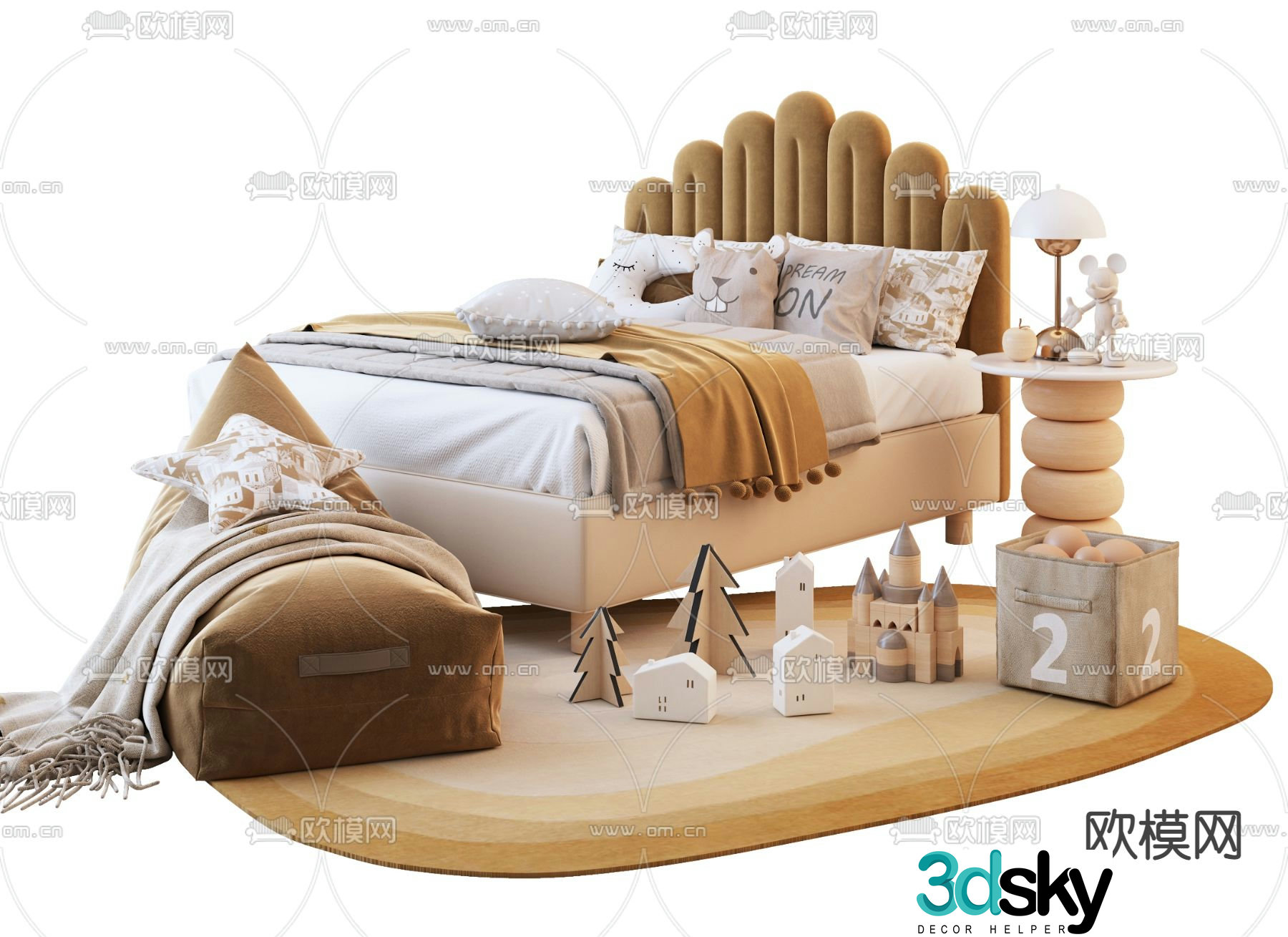 children’s bed child’s bed 3d model