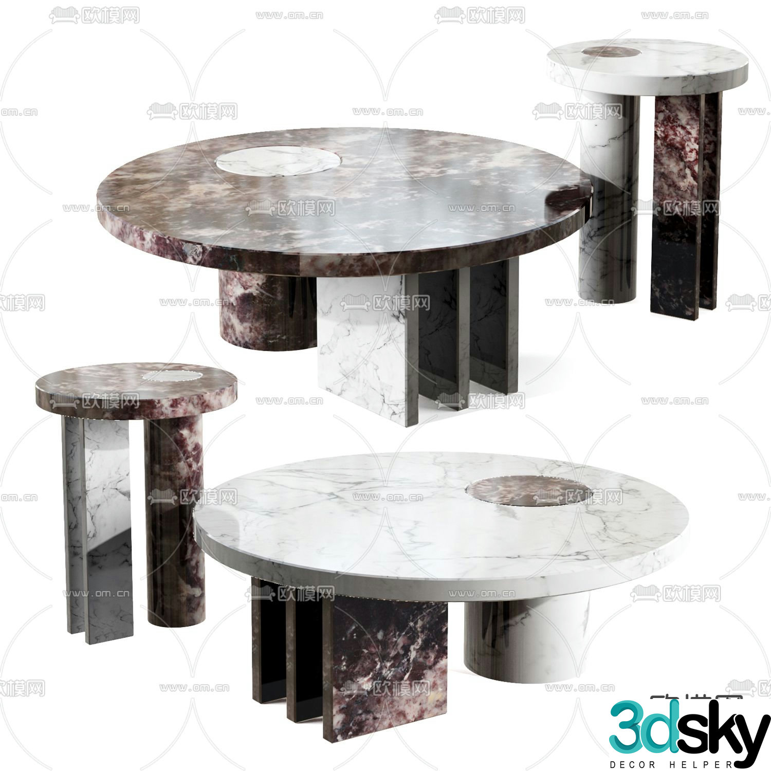 Baxter coffee table 3d model