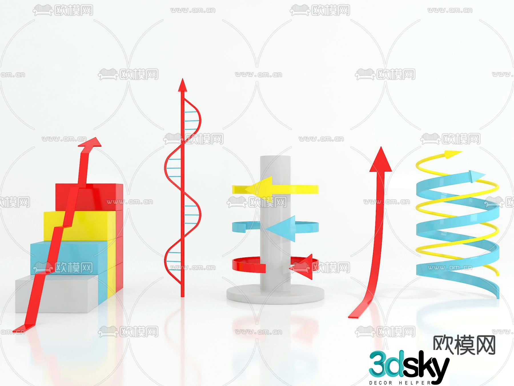3d arrow free 3d model