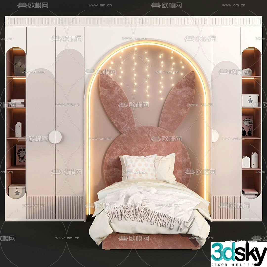 children’s bed child’s bed 3d model