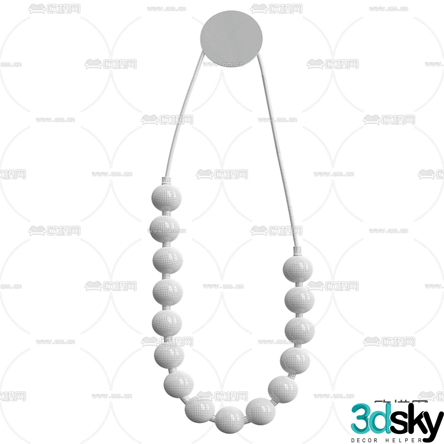 B&B Italia curved wall light 3d model