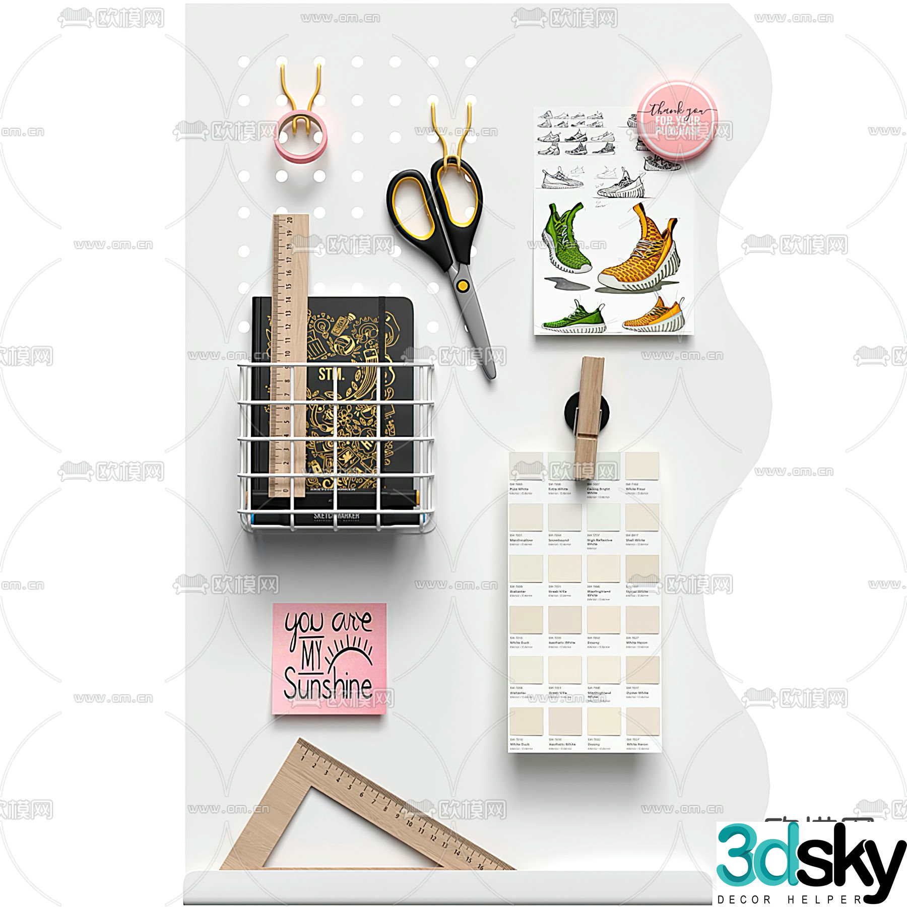 Modern children’s decorative pendant 3d model
