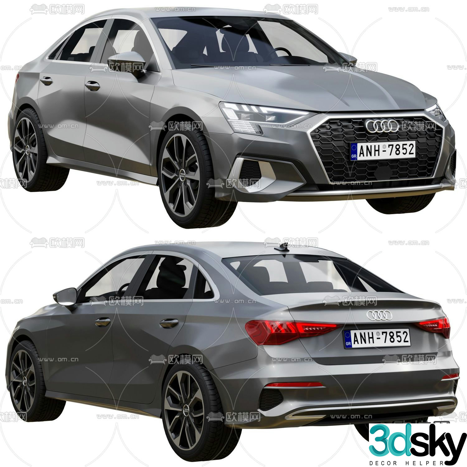 audi car off road vehicle 3d model