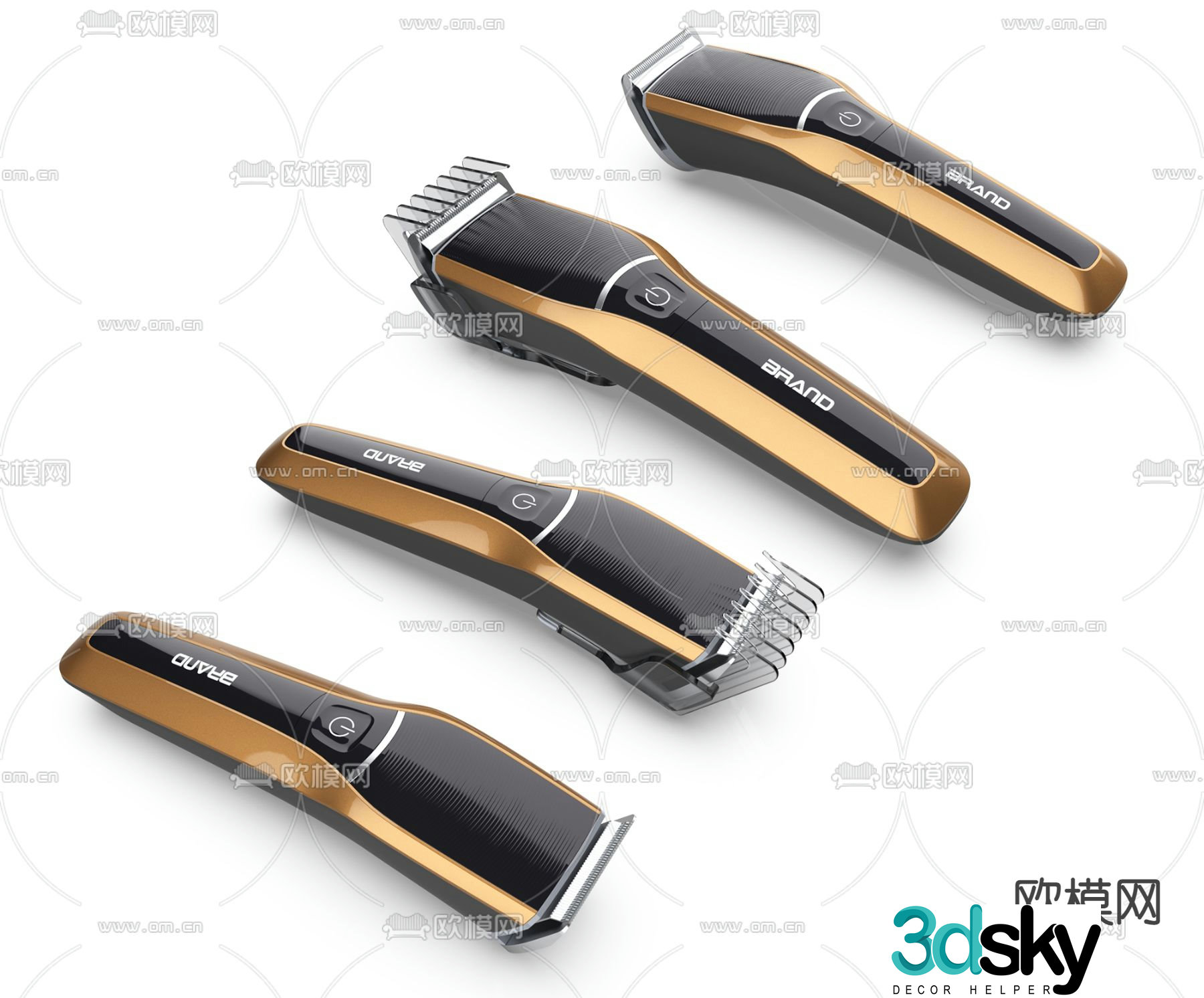 Hair clipper 3d model
