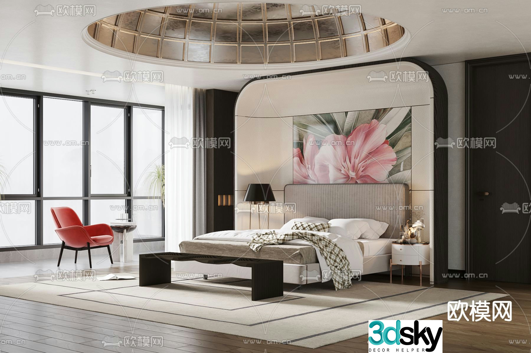 poliform bedroom master bedroom master bedroom 3d model