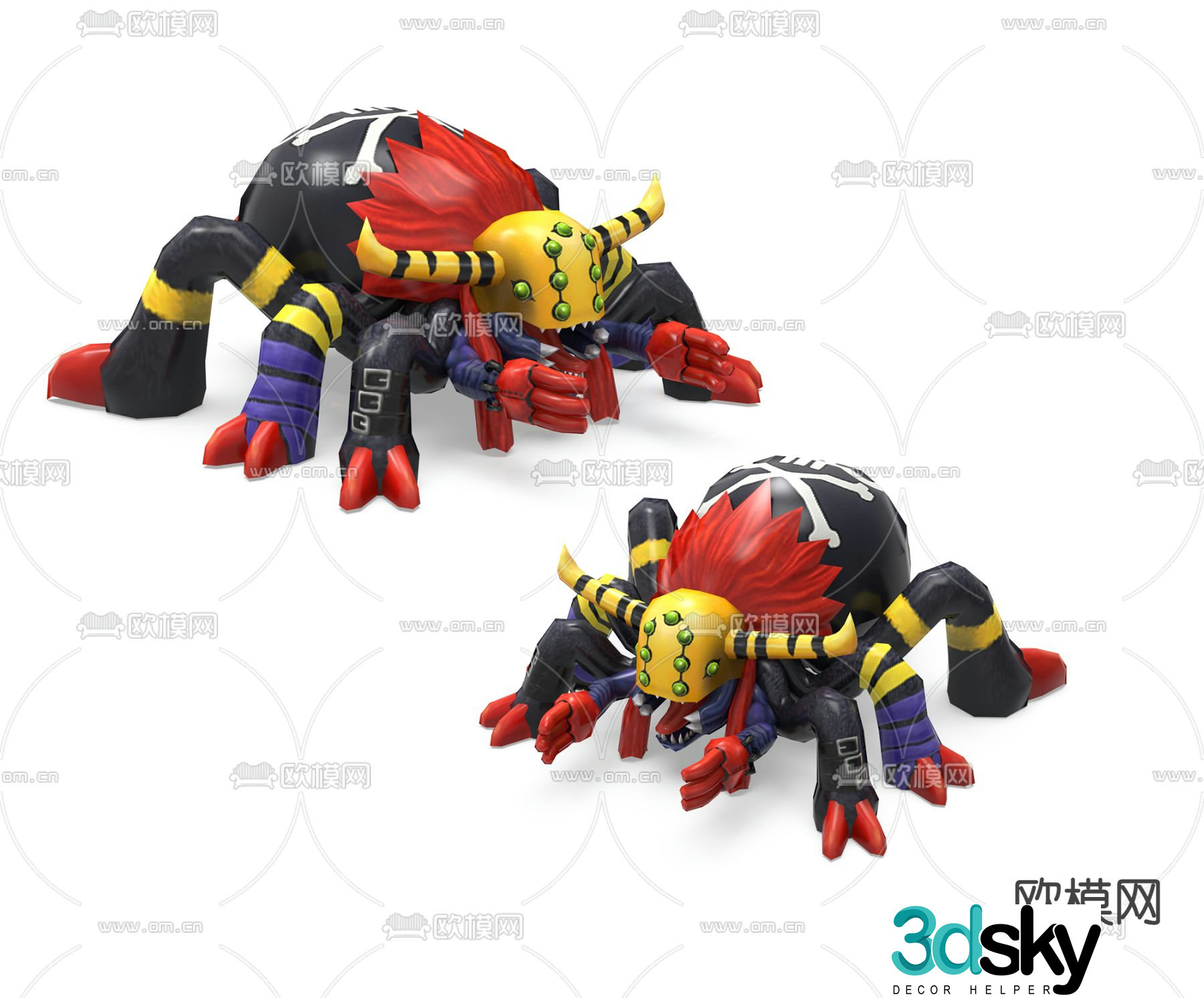 Spider-Man toy figure 3D model