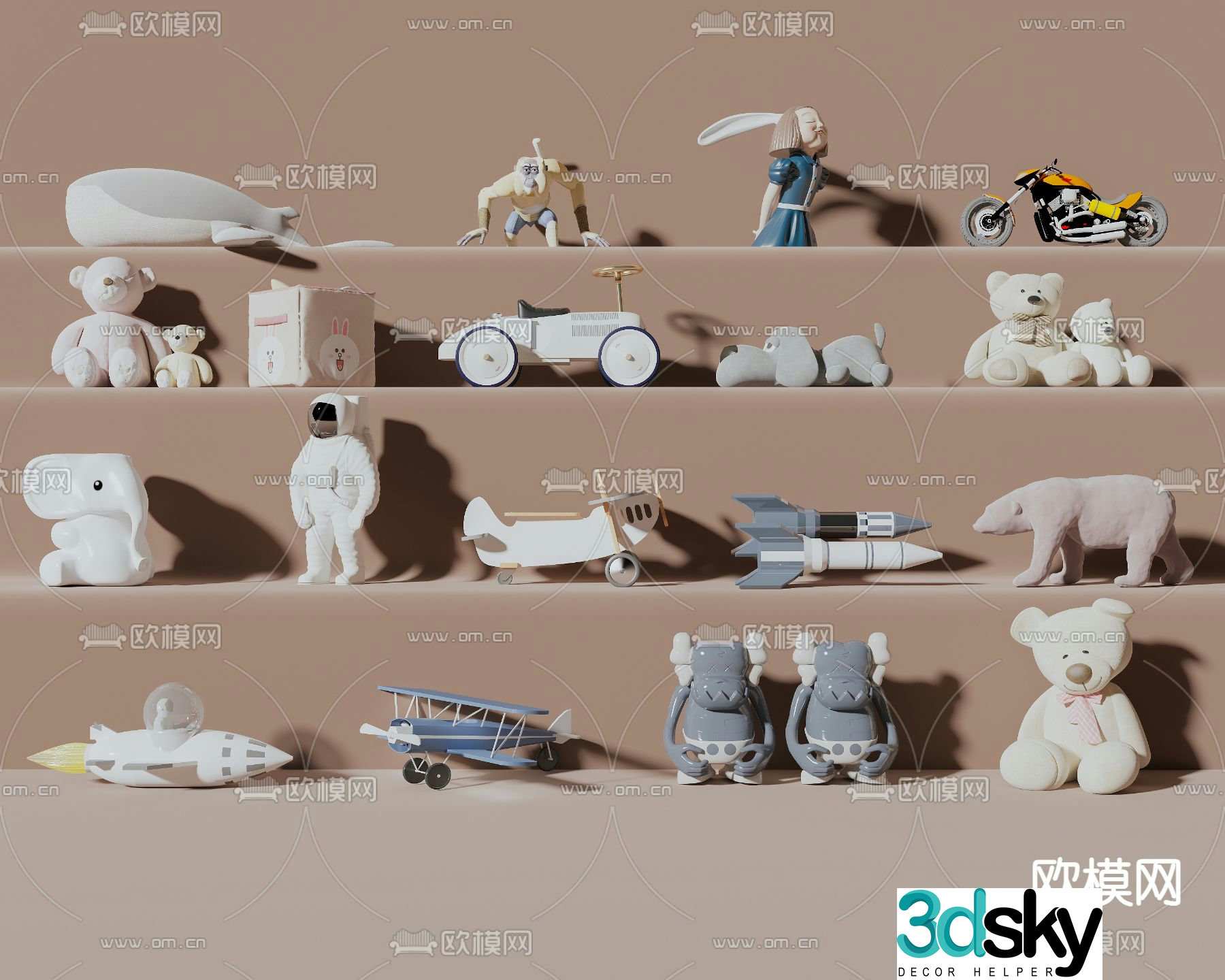 Children’s toys doll 3d model