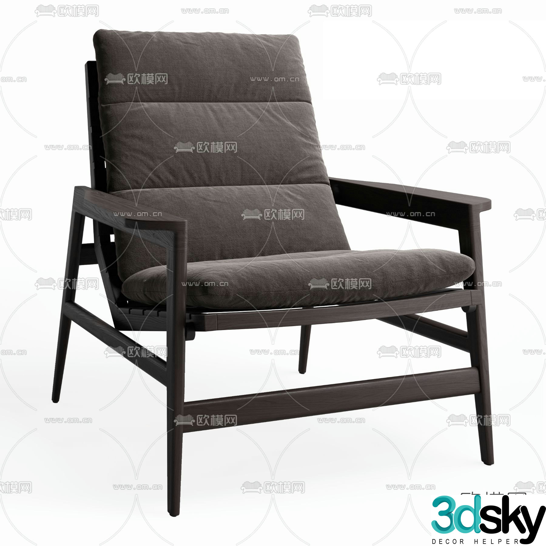 Poliform lounge chair 3d model