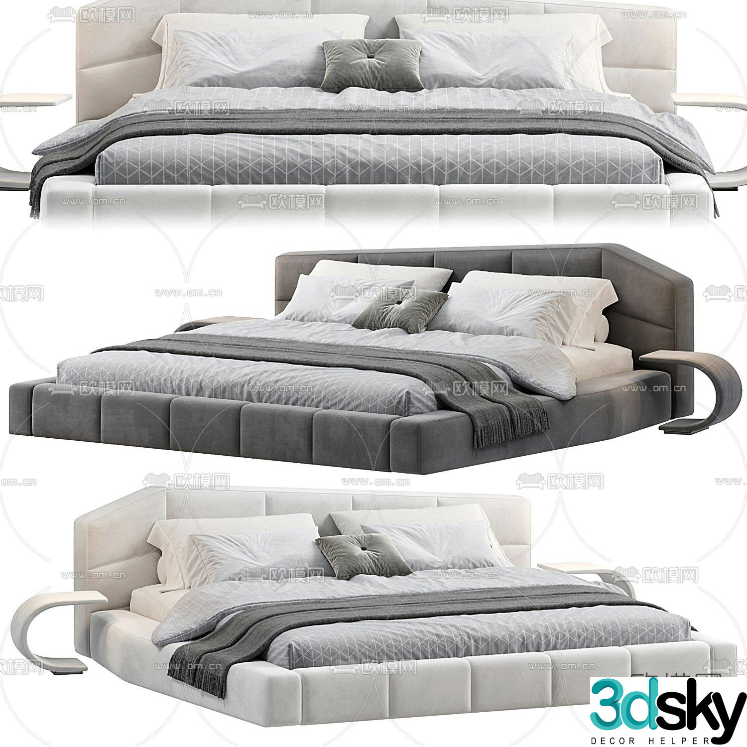 MISSANA double bed 3d model