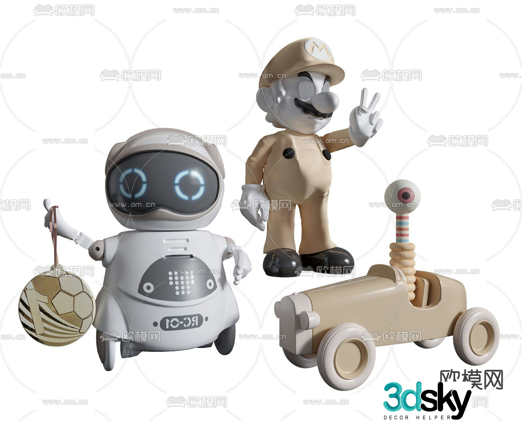 Doll toy 3d model
