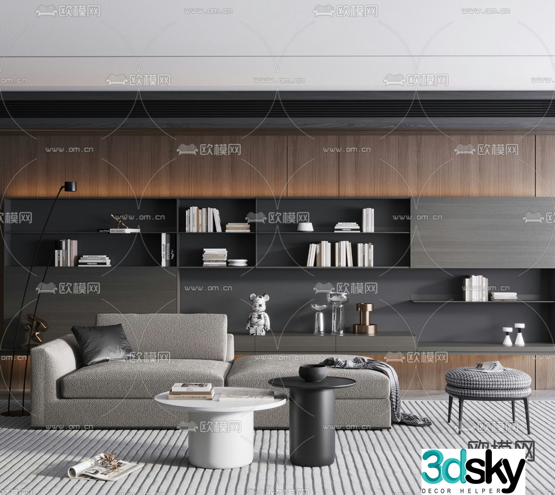 B&B Italia modular sofa 3d model