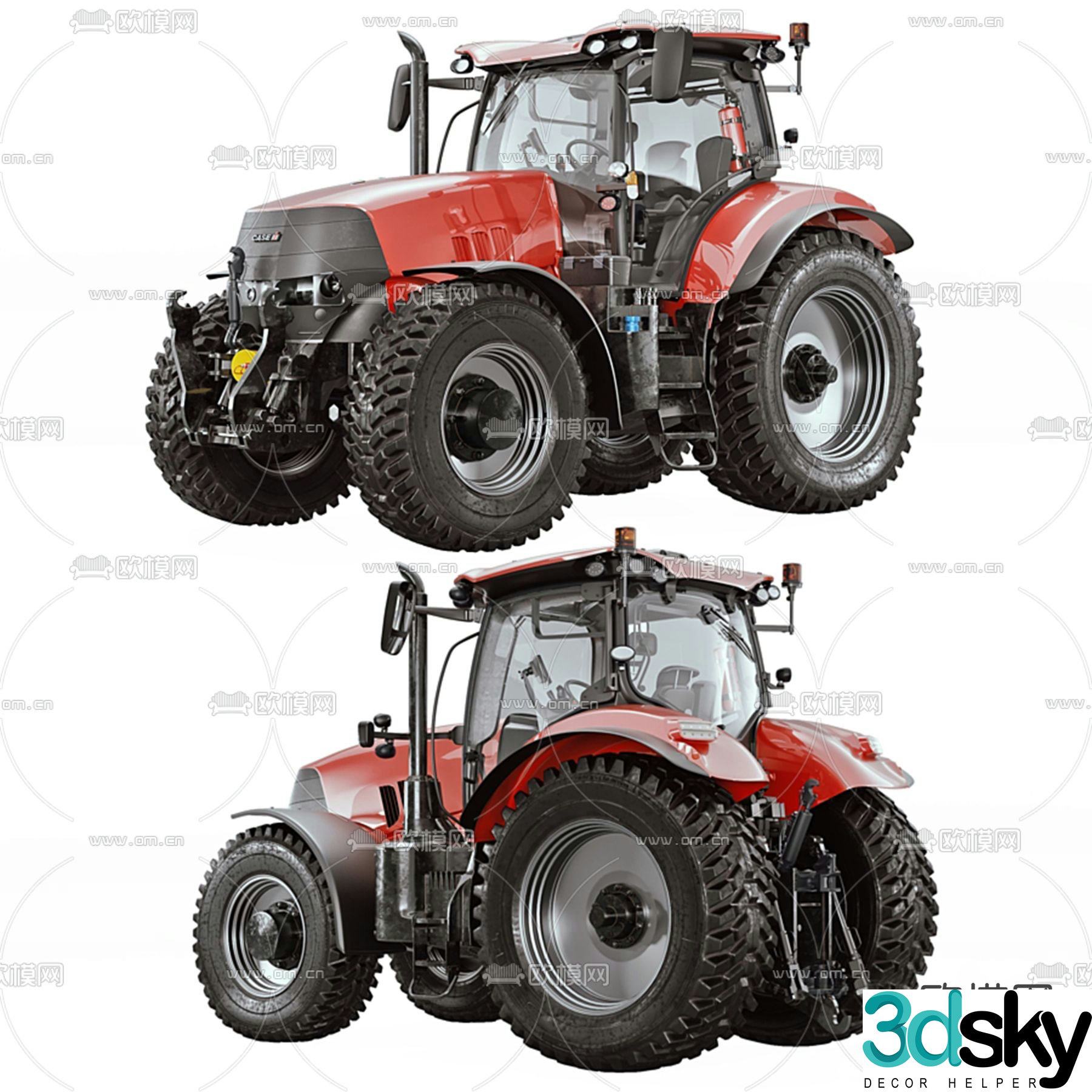 CASE tractor 3d model